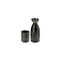 S - Tokkuri sake server bottle set - Black - 1 sake server bottle - 1 guinomi sake cup - Mino ware