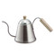 KOGU - Super extra fine 6mm spout - ITTEKI (1.0L) Coffee drip pot with wood handle - IH induction/Gas  safe