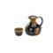 S(350ml/cc) - Sake hot server set - Tenmoku - 1 sake hot server, 1 sake cup - Mino ware