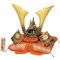 [Premium] Japanese Samurai Kabuto helmet - Dragon & Tiger - with cushion, box, tag - Japan import