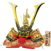[Premium] Japanese Samurai Kabuto helmet - Dragon & Tiger - with cushion, tag, box