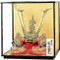 [Premium set] Japanese Samurai Kabuto helmet - Dragon & Tiger [B] - with cushion, tag, glass case, box