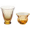 Sakazuki sake cup amber - 2 type - sake glass ware