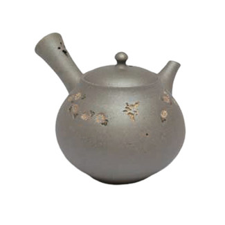 Japanese tea pot - SEIHO TSUZUKI - Butterfly & SAKURA High-fired - 280cc/ml - Sasame ceramic fine mesh - Tokoname kyusu with wooden box
