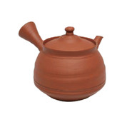 Japanese tea pot - FUGETSU MURAKOSHI - Shudei red clay - 250cc/ml - ceramic fine mesh - Tokoname kyusu with wooden box