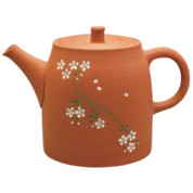 Teapot Kyusu Tokoname - SEIHO - Orange - 140 ml cc - Ceramic Mesh - Sakura