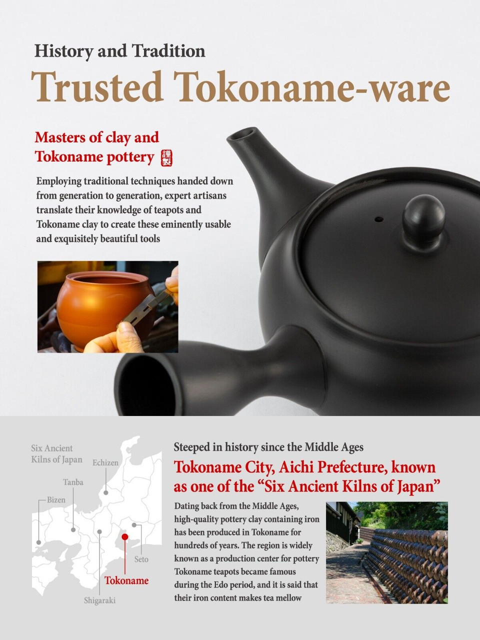 Japanese Teapot Kyusu Tokoname Youhen Clay 11.8 Fluid Japanese Teapot Kyusu Tokoname Youhen Clay 11.8 Fluid
