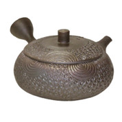 Teapot Kyusu Tokoname - JUSEN - Bronze - 150 ml cc - Ceramic Mesh - Seal Case