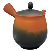 Teapot Kyusu Tokoname - KOJI - Orange - 260 ml cc - Ceramic Mesh - Gradation