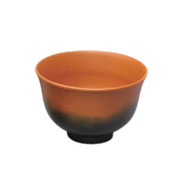 Teacup Yunomi - Ceramic Tokoname Japanese Chawan - KOJI - Orange - Gradation
