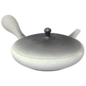 Teapot Kyusu Tokoname - JUNZO - White - 100 ml cc - Ceramic Mesh - Gradation