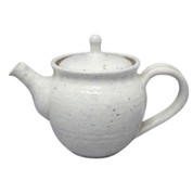 Teapot Kyusu Back Handle - Tokoname JUNZO - White - 300 ml - Ceramic - Powdered