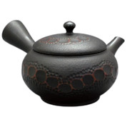 Teapot Kyusu Tokoname - KOHO - Black - 170 ml cc - Ceramic Mesh - Seal Case