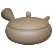 Teapot Kyusu Tokoname - GYOKKO - Beige - 210 ml cc - Ceramic Mesh - Plain