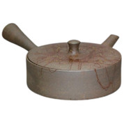 Teapot Kyusu Tokoname - SEKIRYU - Beige - 150 ml cc - Ceramic Mesh - Glaze