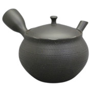 Teapot Kyusu Tokoname - HOKURYU - Black - 220 ml cc - Ceramic Mesh - Cut Above