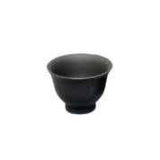 Teacup Yunomi - Ceramic Tokoname - Japanese Chawan - SHOHO - Black - Plain