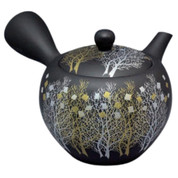 Teapot Kyusu Tokoname - SHOHO - Black - 290 ml cc - Ceramic Mesh - Grove