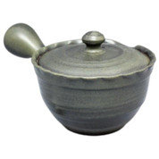 Teapot Kyusu Tokoname - YUTORI - Gray - 260 ml cc - Ceramic Mesh - Tsukumo