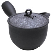 Teapot Kyusu Tokoname - HAKUYO - Black - 300 ml cc - Ceramic Mesh - Plain