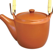 Teapot Dobin Tokoname - FUSEN - Orange - 930 ml cc - Stainless Mesh - Plain