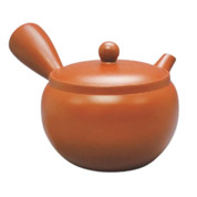 Teapot Kyusu Tokoname - AKIRA - Orange - 460 ml cc - Ceramic Mesh - Plain