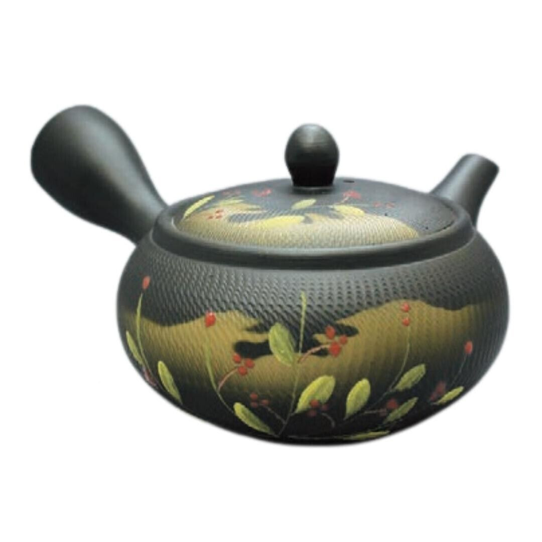 Teapot Kyusu Tokoname AKIRA Black 360 ml cc Stainless Mesh