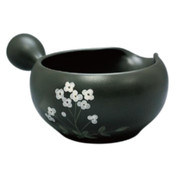 Cooling Bowl Ceramic Yuzamashi - SHORYU - 280 ml - Flower B for Green Tea Leaf