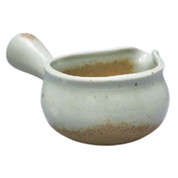 Cooling Bowl Ceramic Yuzamashi - ISSHIN - 270 ml - Ash Glaze for Green Tea Leaf