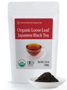 Organic Loose Leaf Japanese Black Tea 3.5 oz (100 g) USDA Certified in Sustainable Packaging