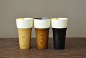misaraku beer tumbler : Japan wooden lacquareware mugs with Gift box