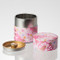 Matcha Tea Can : Chiyogami Washi Paper - 2 color (Pink,Blue) tins caddy canister