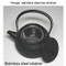 Cast iron teapot - mesh