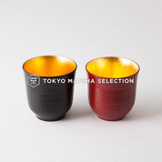 Meoto Chawan - Yunomi Tea Cup - 2 color - Inner; Gold