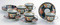 [Heritage] Imari : Old Imari Design Golden Floral - 5 Coffee Cups & Saucers Set - Japanese Porcelain w Box