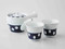 [Value] Hasami Porcelain : Kyusu tea pot & 2 Yunomi tea cups Set B (POLKA) w Box