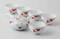 [Value] Hasami Porcelain : Flower - Japanese Kyusu Tea pot & 5 tea cup Set w Box