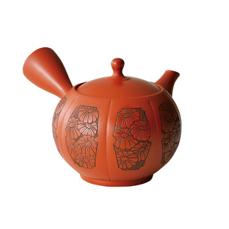 [Premium] Tokoname Pottery : MUM - Japanese Kyusu tea pot 250cc Ceramic mesh net