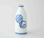 Sake Bottle & 2 Cups Set : Landscape - Japanese Hasami Porcelain