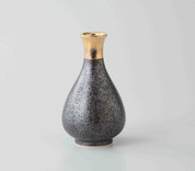Sake Bottle & 2 Cups Set : Gold - 2 size - Japanese Hasami Porcelain