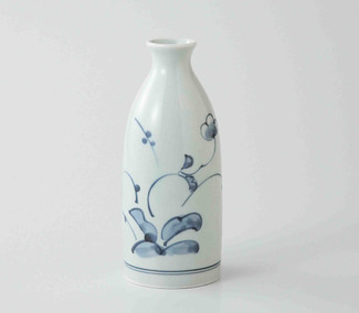 Sake Bottle & 2 Cups Set Dragon Japanese Hasami Porcelain 
