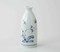 Sake Bottle & 2 Cups Set : Antique Design Flowers - Japanese Hasami Porcelain
