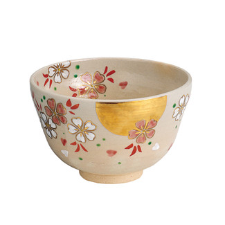 Kyoto Pottery Matcha Bowl : Cosmos - Japanese Matchawan w Box for Tea Ceremony