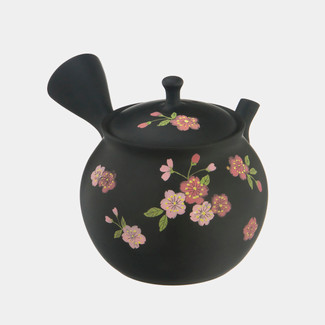 Tokoname Pottery :SHORYU - Blossoms - Japanese Pottery Kyusu Tea Pot 250cc ceramic mesh net