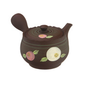 Tokoname Pottery : SYUNZYU - Japanese Pottery Kyusu Tea Pot 320cc With stainless fine mesh (M)