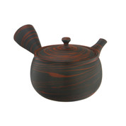 Tokoname Pottery : TOUSEN- Japanese Pottery Kyusu Tea Pot 280cc With stainless fine mesh (M)