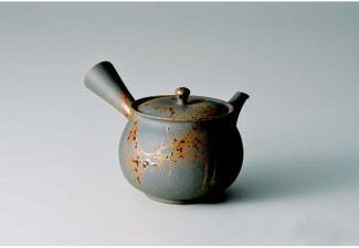 Tokoname kyusu - TERUYUKI ISOBE (460cc/ml) ceramic mesh - Japanese teapot