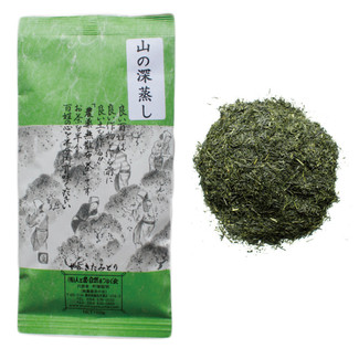 [JAS Certified Organic] Mountain-grown Fukamushi Yabukita Sencha green tea 100g (3.52oz) - Leaf