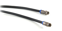 25' RG6 Black Coax with Snap and Seal Connectors