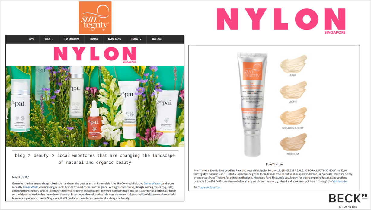 Nylon Singapore - Pure Tincture - Suntegrity Skincare